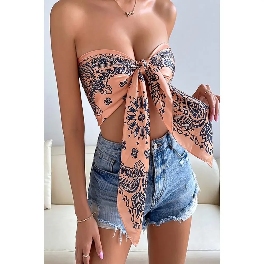 Free People Savannah Bandana Silky Print - 43